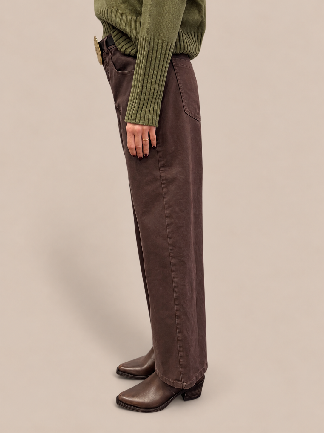 Pantalone Barrel Tensione In W26P230
