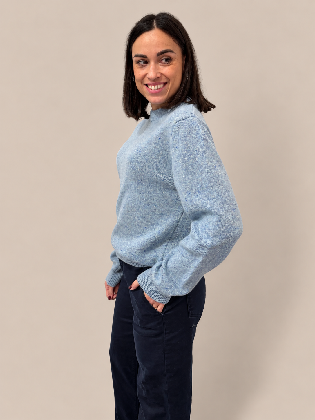 Maglia girocollo misto lana Tensione In D82397AI26