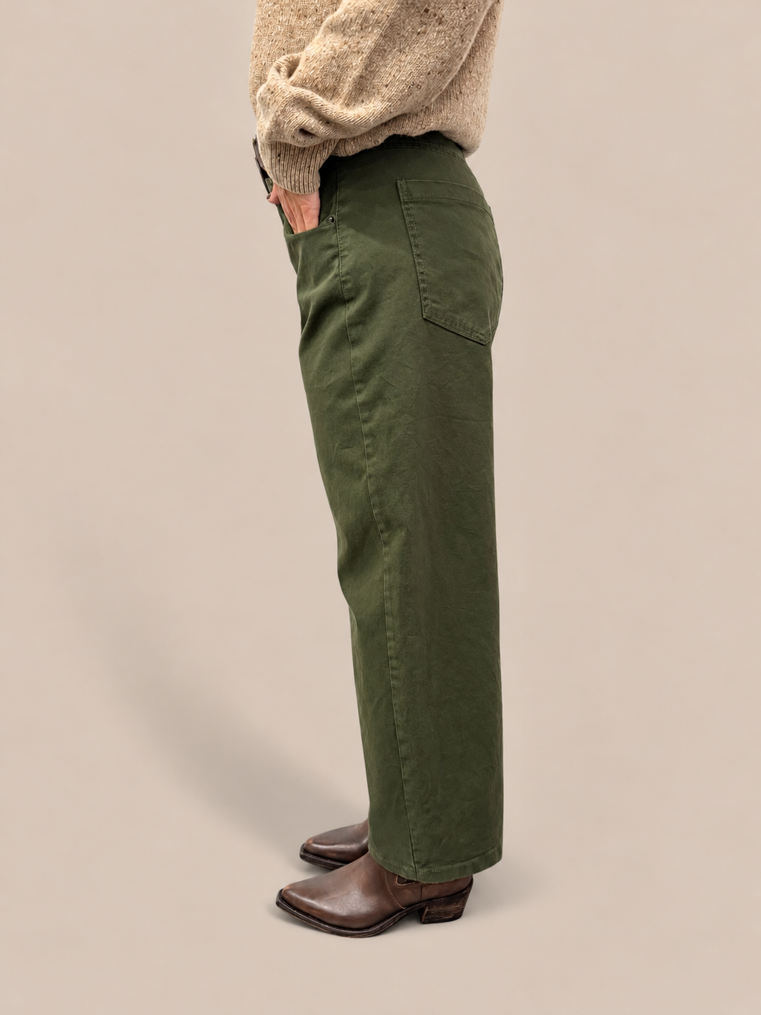 Pantalone Barrel Tensione In W26P230