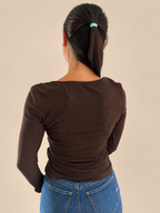Maglia serafino a costine Two Way WMA26WD2456