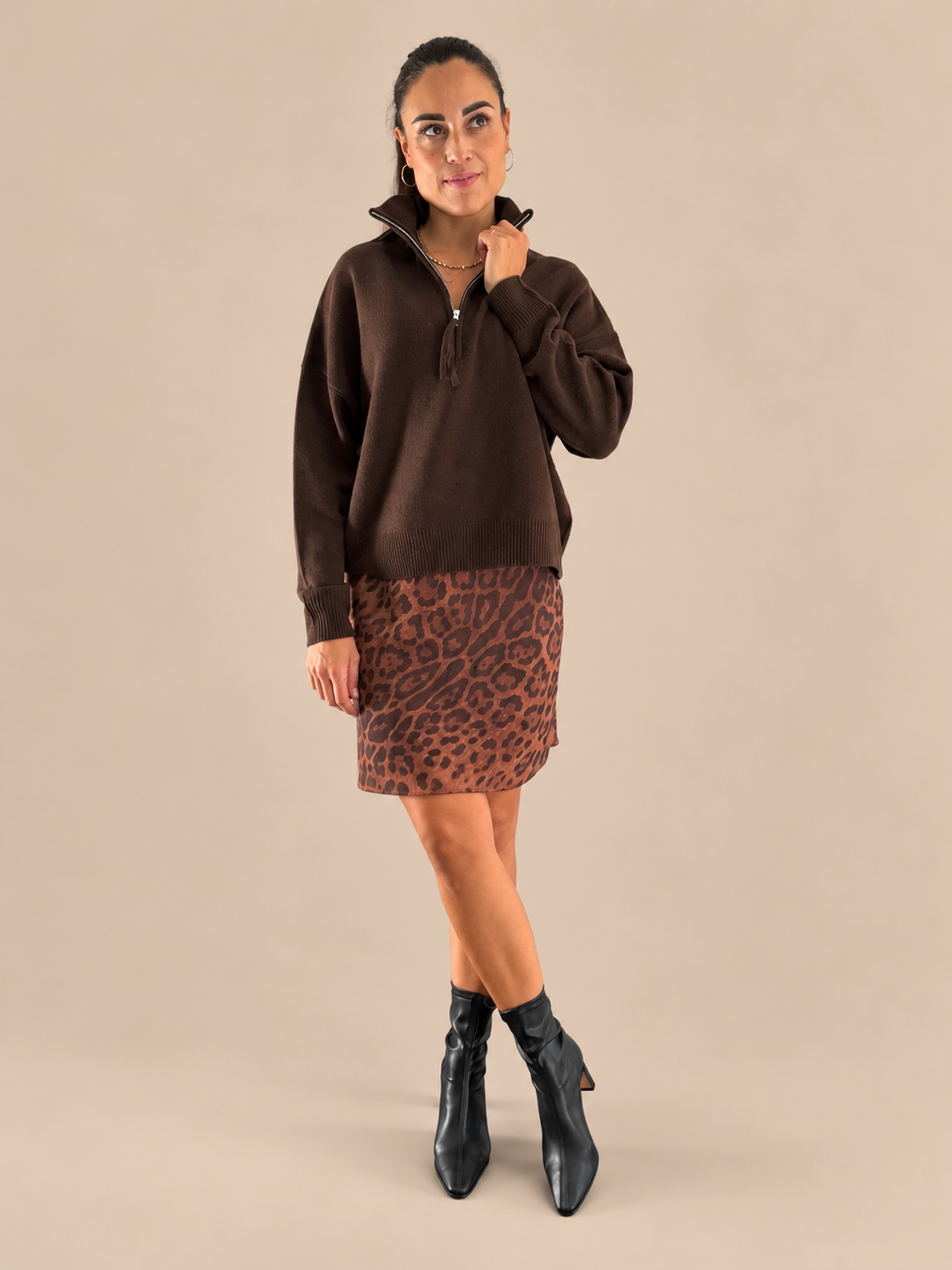 Minigonna Animalier Tensione In FW260023