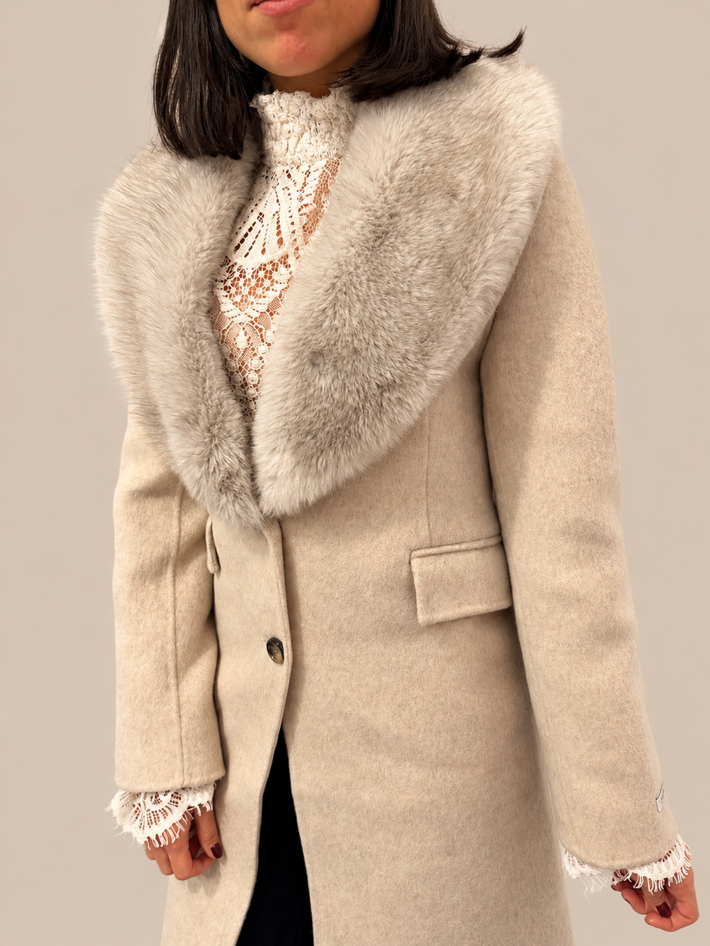 Cappotto misto lana Haveone KID-R001