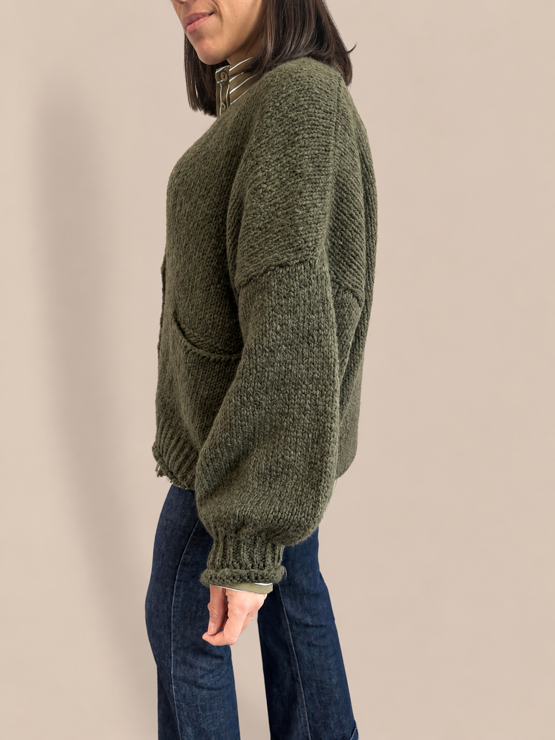 Cardigan over Haveone JIT-R026