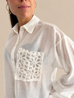 Camicia con taschino Tensione In W26C109CAMP
