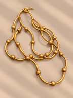 Collana lunga satinata