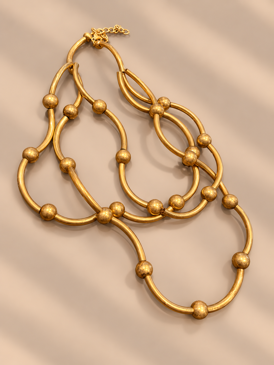 Collana lunga satinata