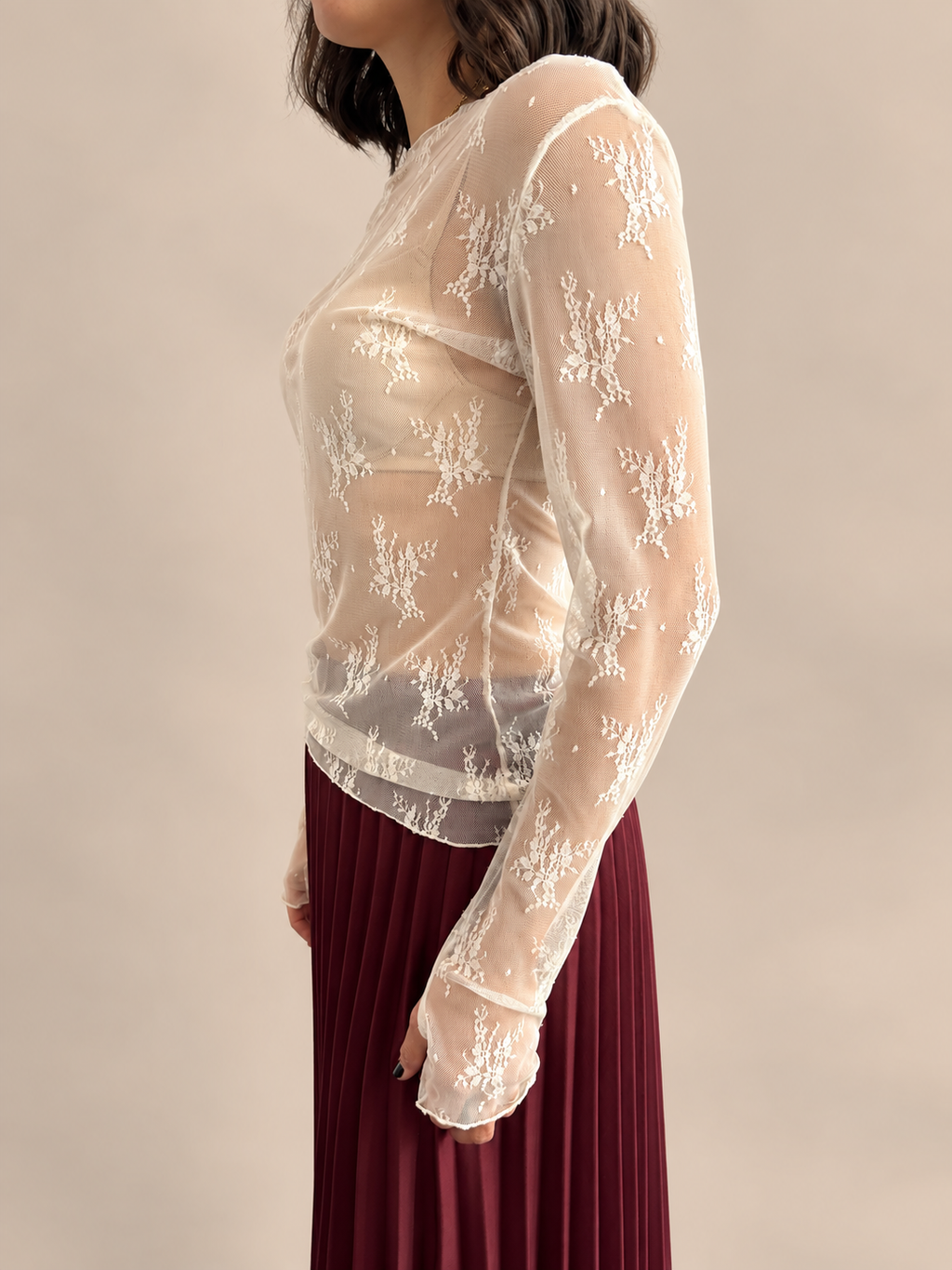 Maglia in pizzo Susy Mix 10997