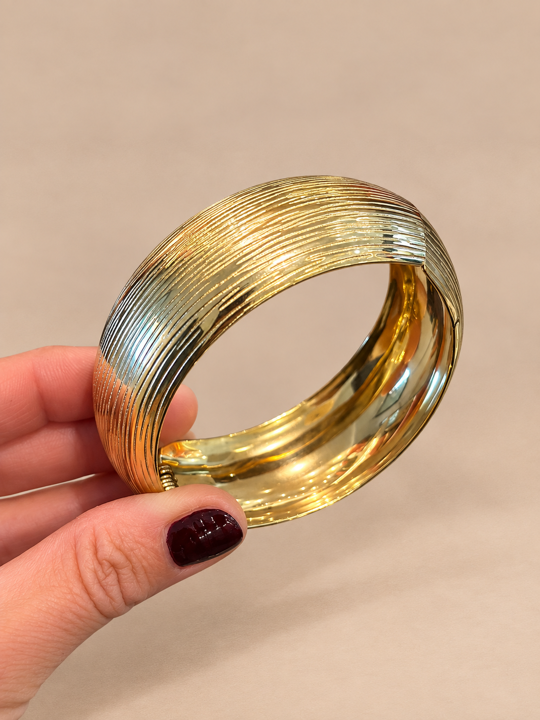 Bracciale Bangle Zigrinato