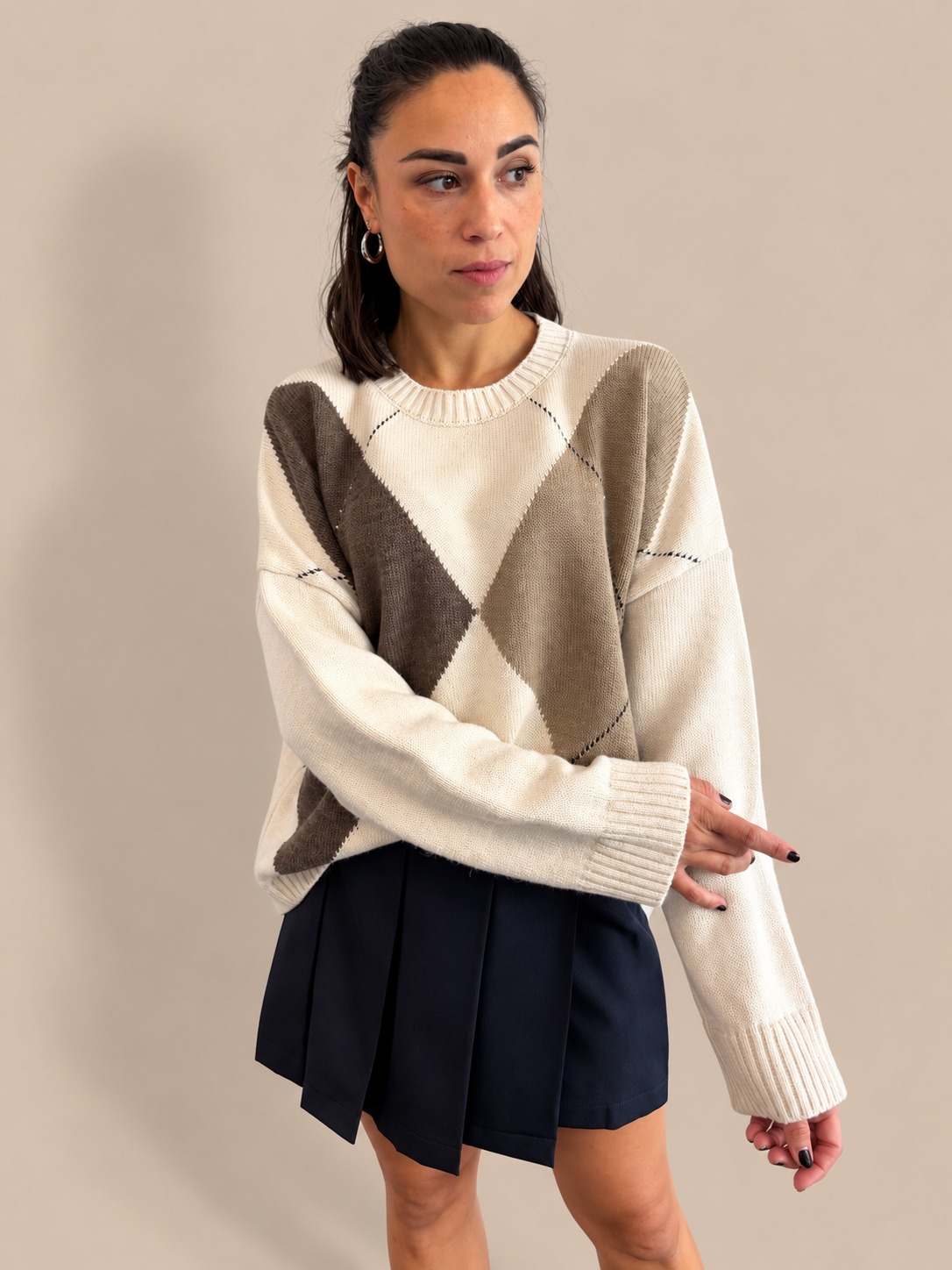 Maglione rombi Tensione In W6HMJ02A400