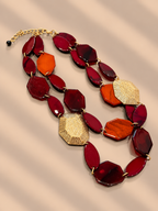Collana multifilo geometrica