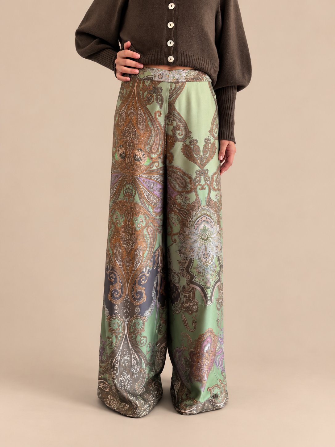 Pantalone stampato Susy Mix 11443D