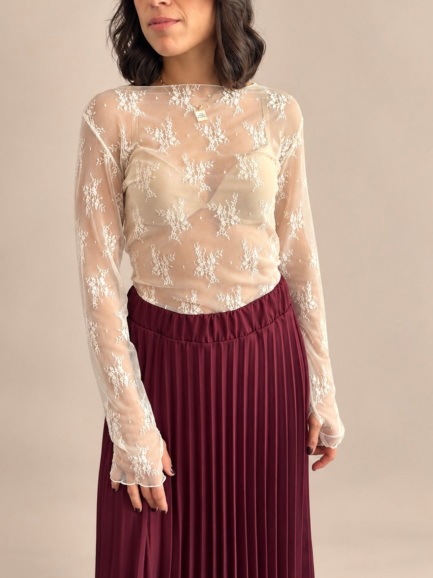 Maglia in pizzo Susy Mix 10997