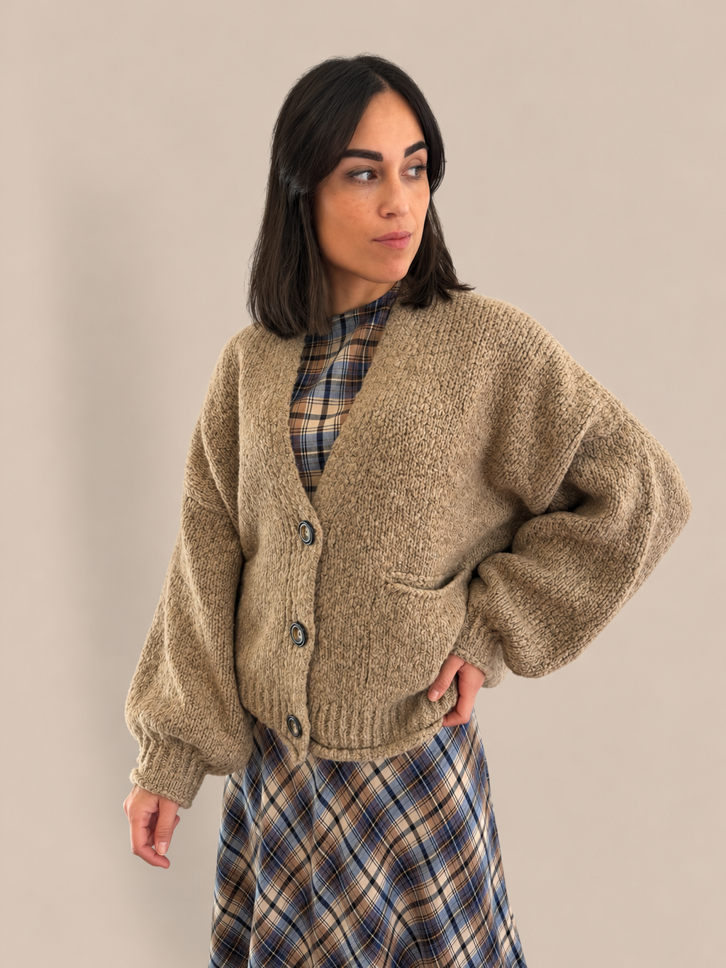 Cardigan over Haveone JIT-R026
