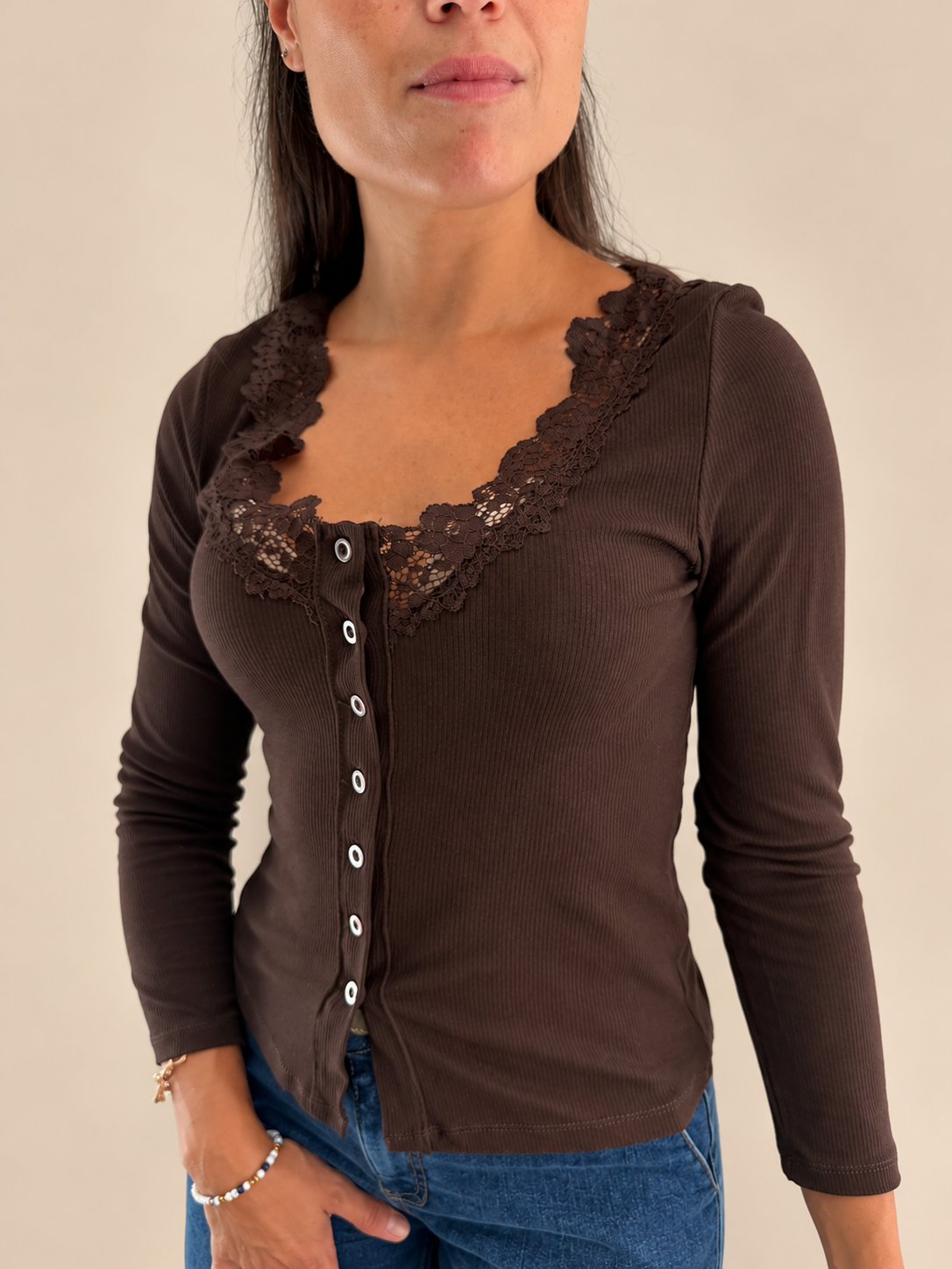 Maglia serafino a costine Two Way WMA26WD2456