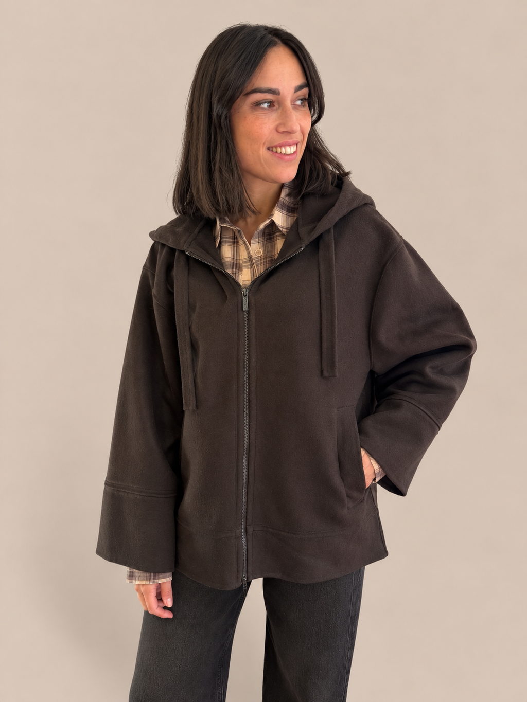 Cappotto corto misto lana Vicolo TAC0012