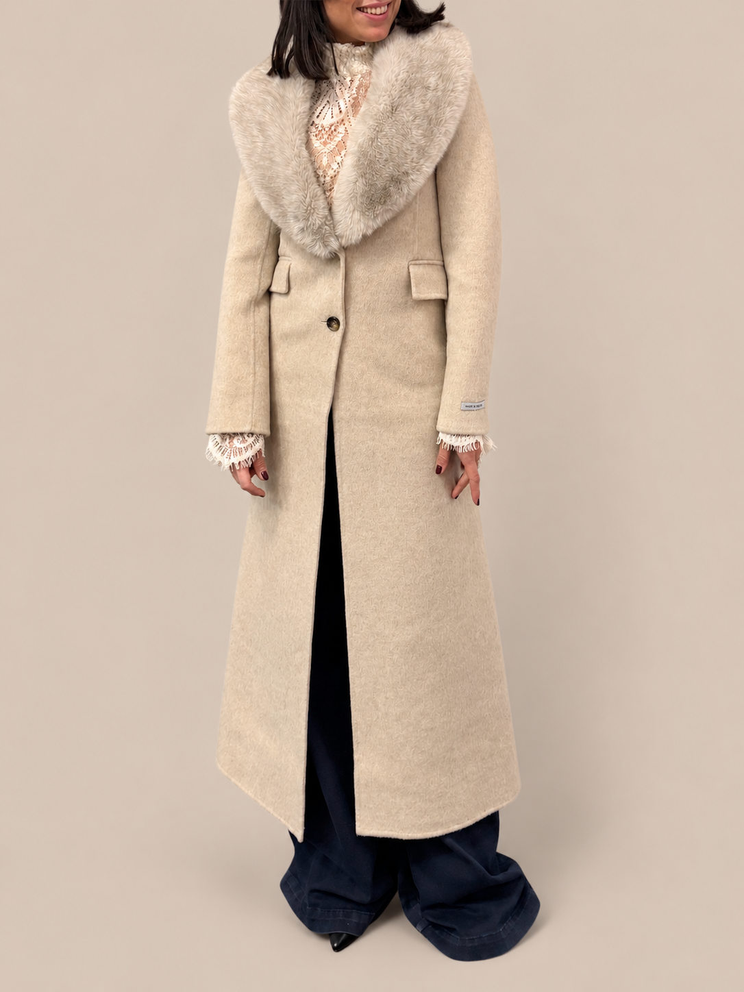 Cappotto misto lana Haveone KID-R001