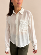 Camicia con taschino Tensione In W26C109CAMP