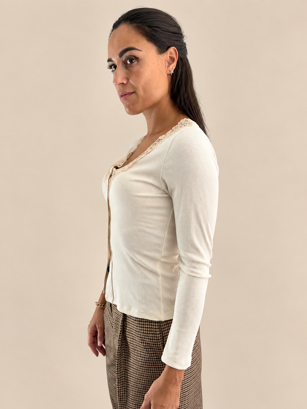 Maglia serafino a costine Two Way WMA26WD2456