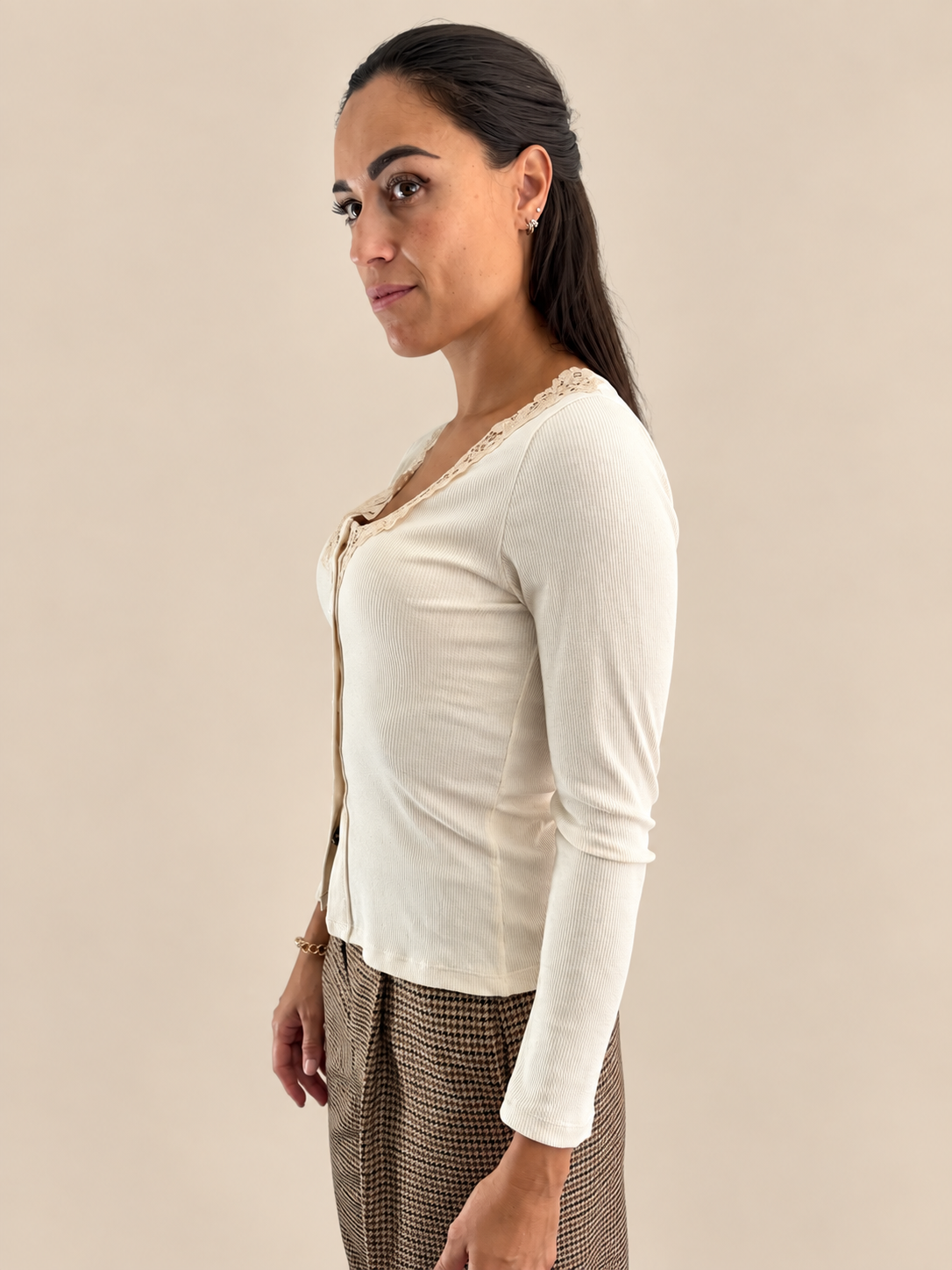 Maglia serafino a costine Two Way WMA26WD2456