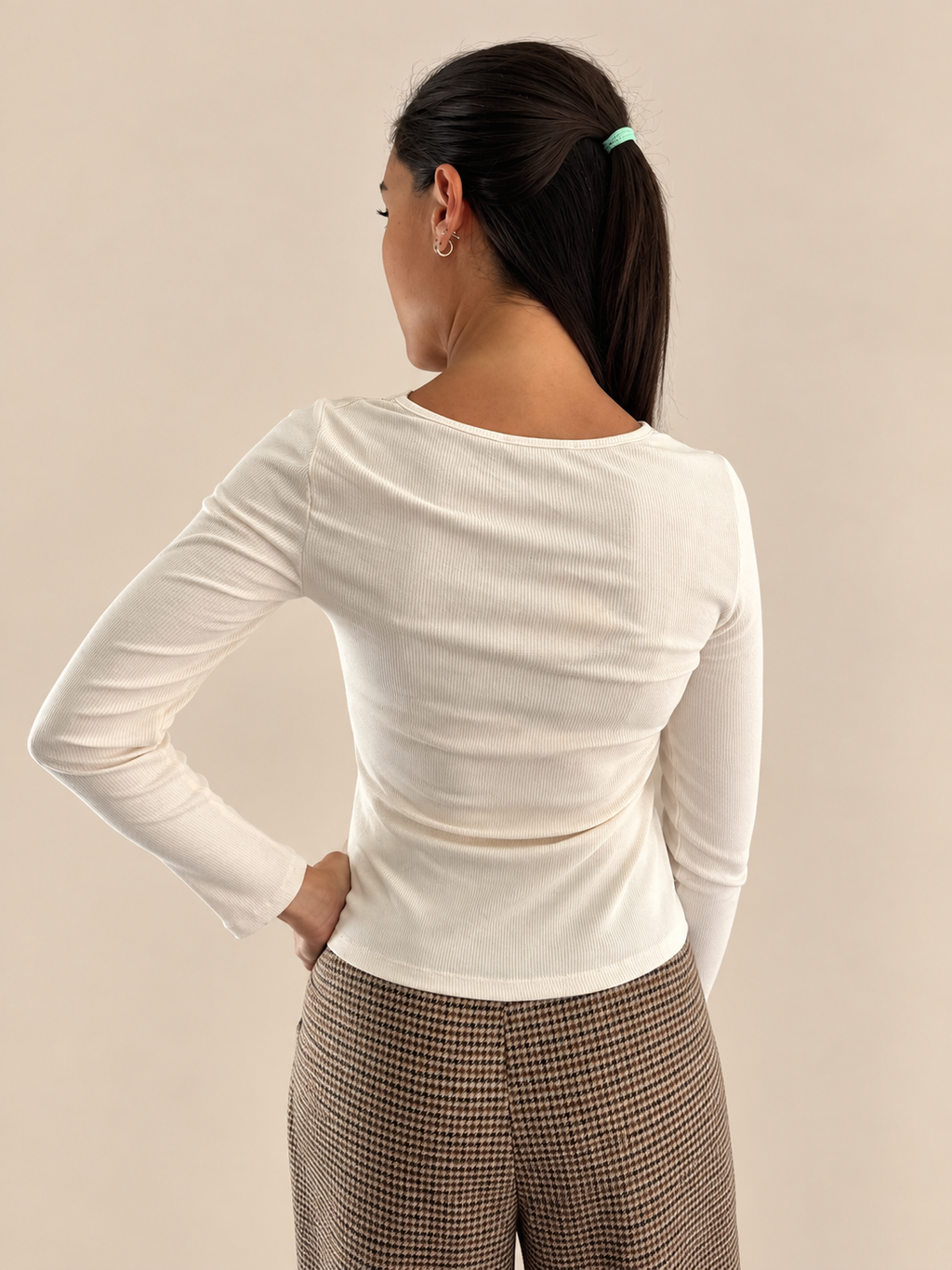 Maglia serafino a costine Two Way WMA26WD2456