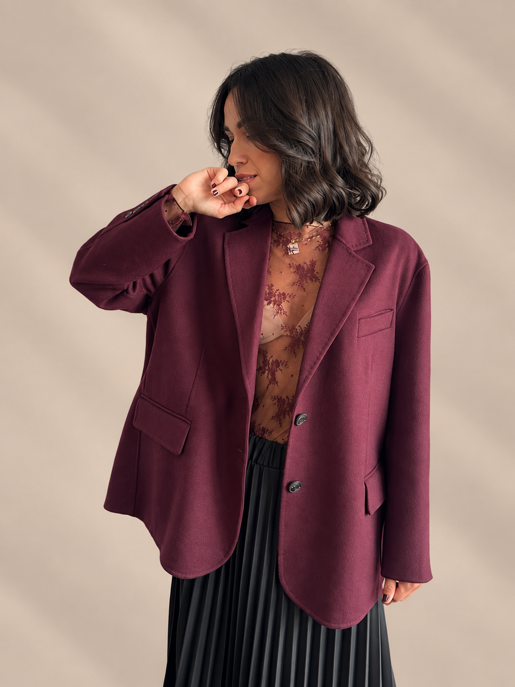 Cappotto misto lana Vicolo TAC0005