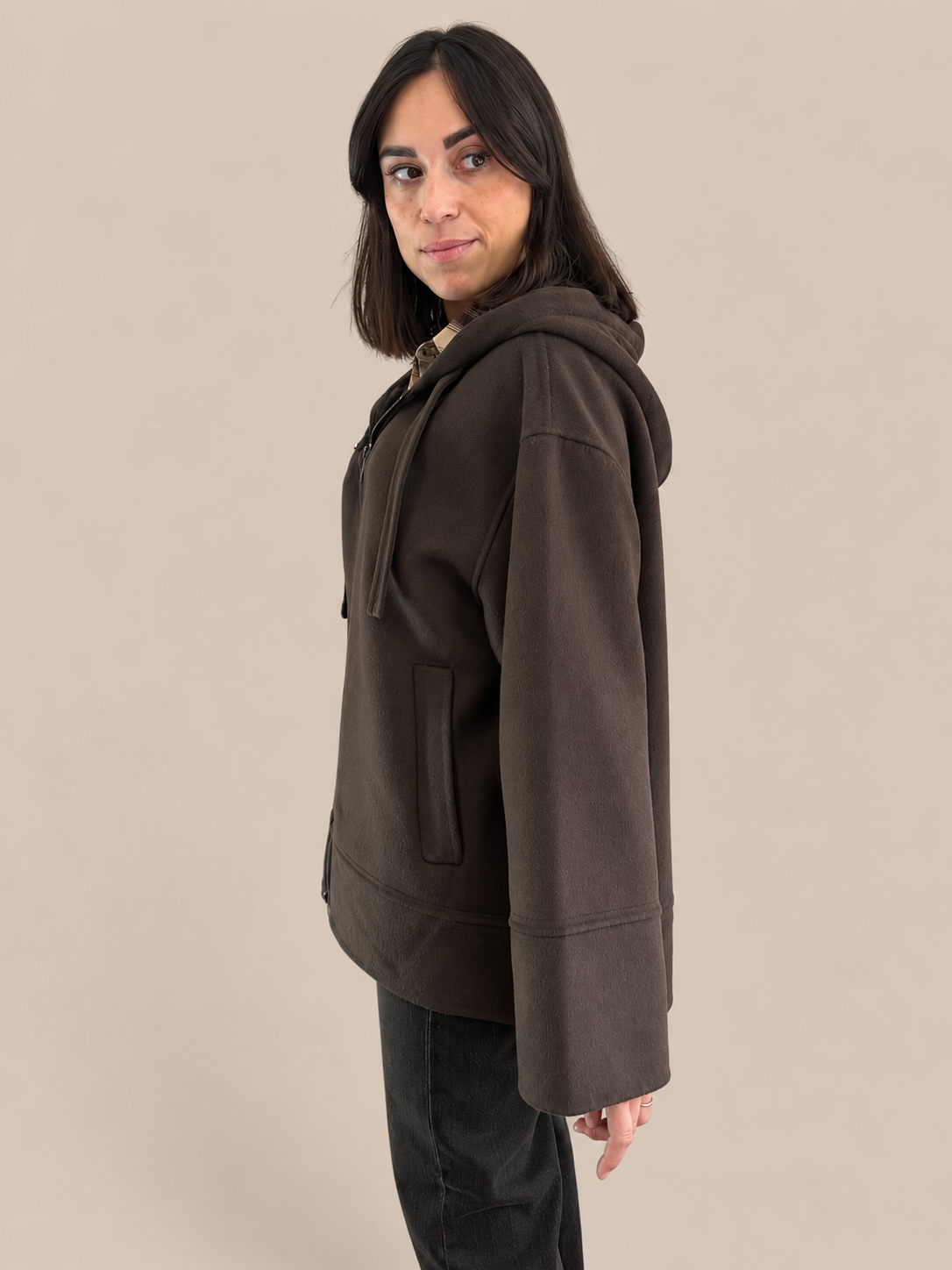 Cappotto corto misto lana Vicolo TAC0012
