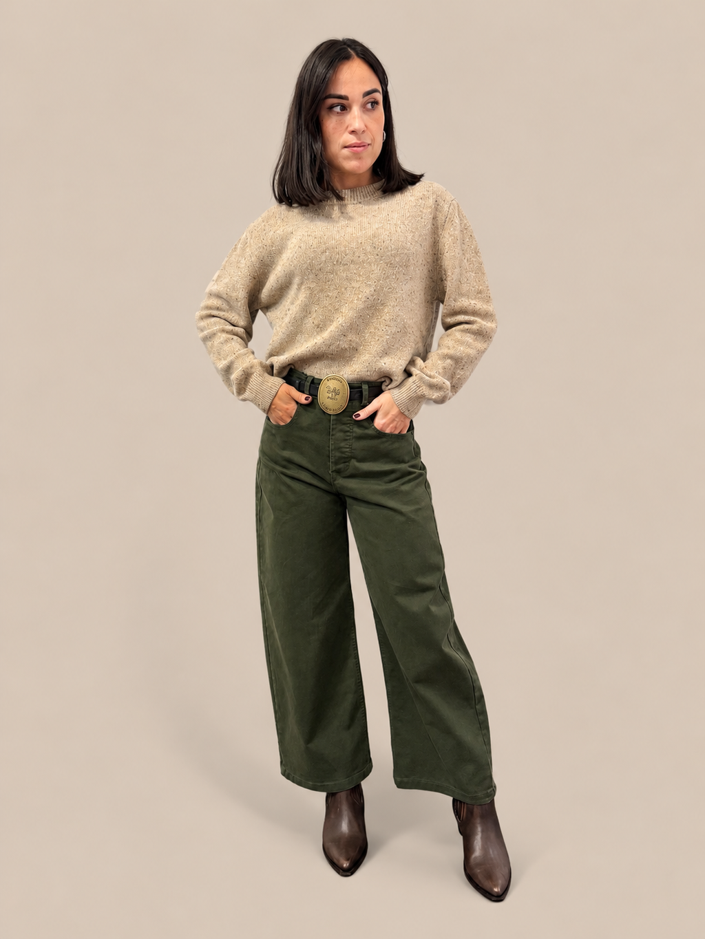 Maglia girocollo misto lana Tensione In D82397AI26