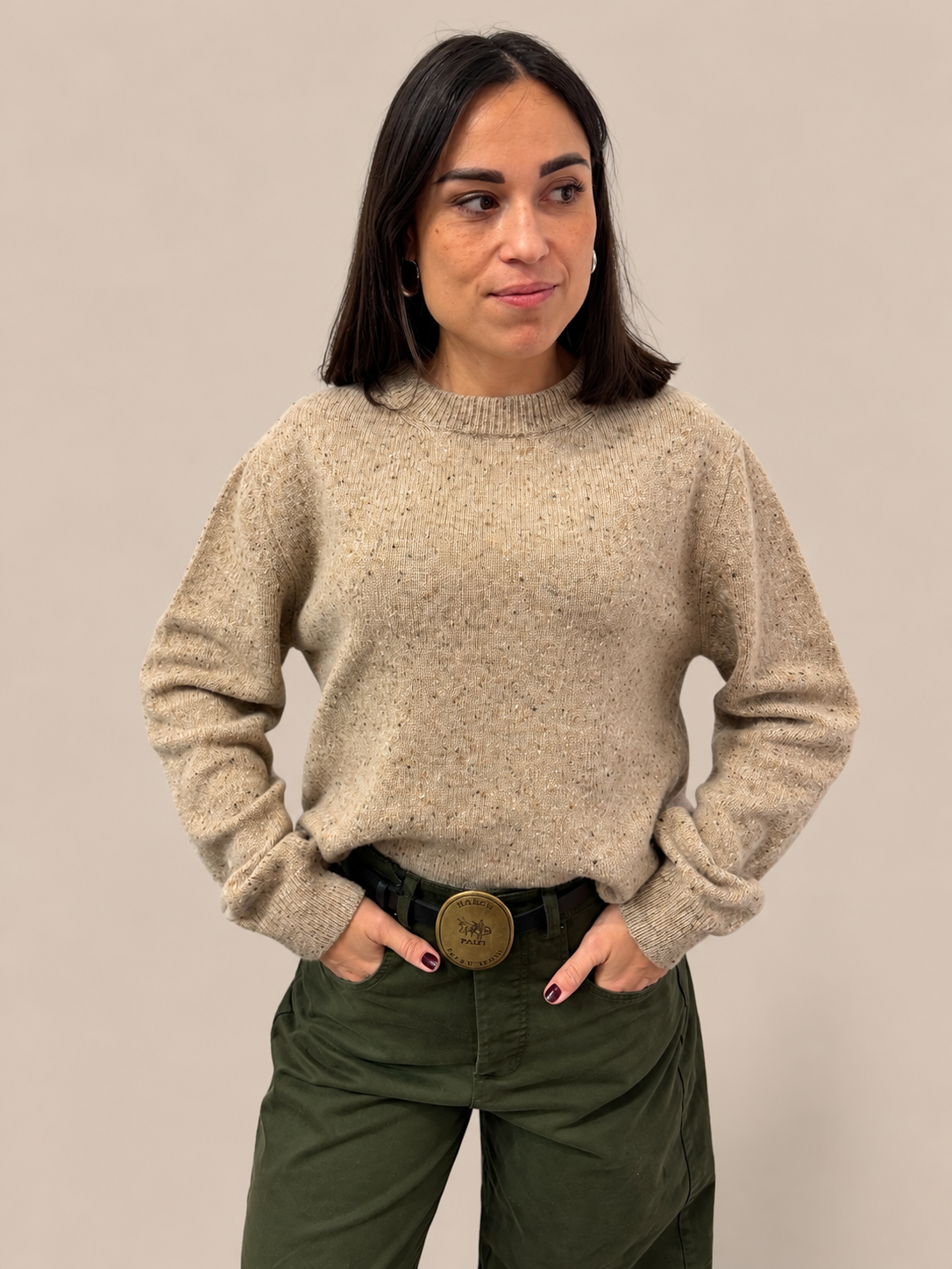 Maglia girocollo misto lana Tensione In D82397AI26