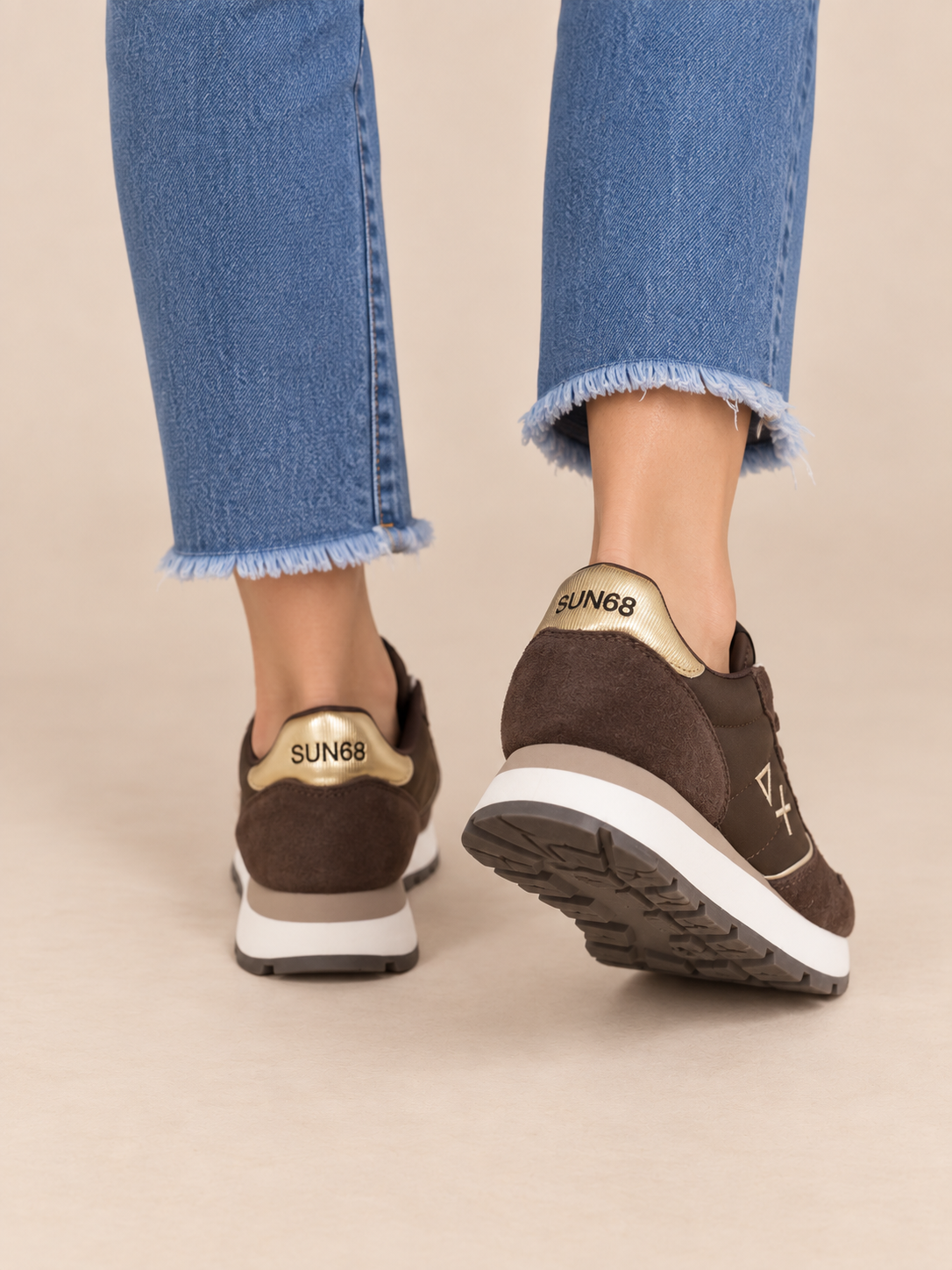 Sun68 Ally Silver Gold - Marrone