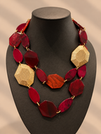 Collana multifilo geometrica