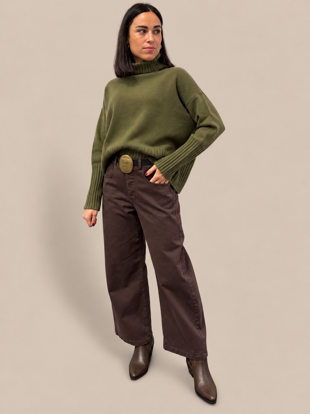 Pantalone Barrel Tensione In W26P230