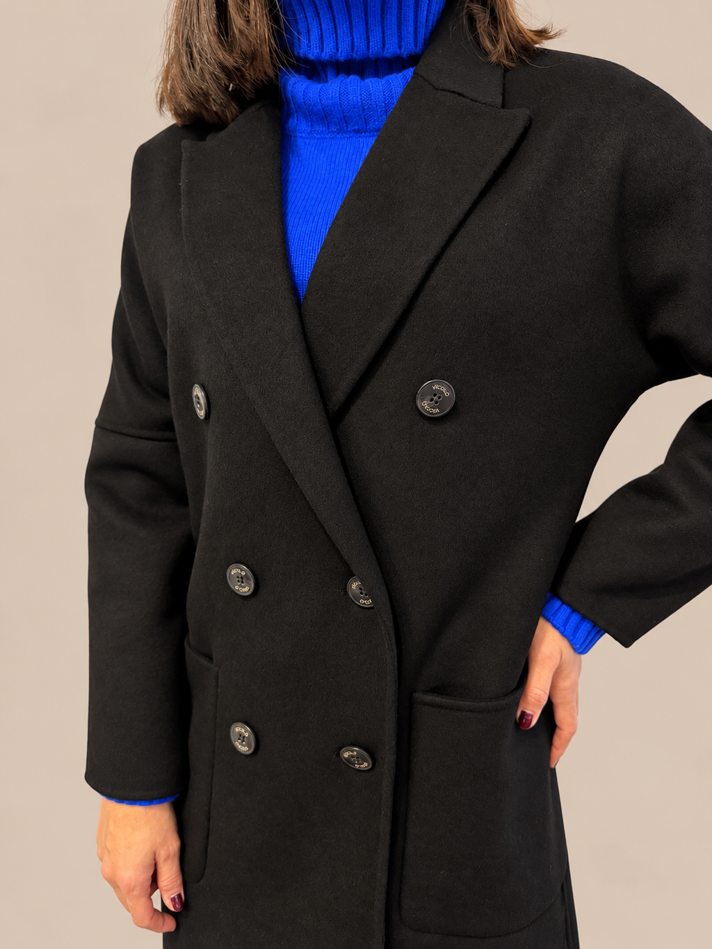 Cappotto misto lana Vicolo TAC0001