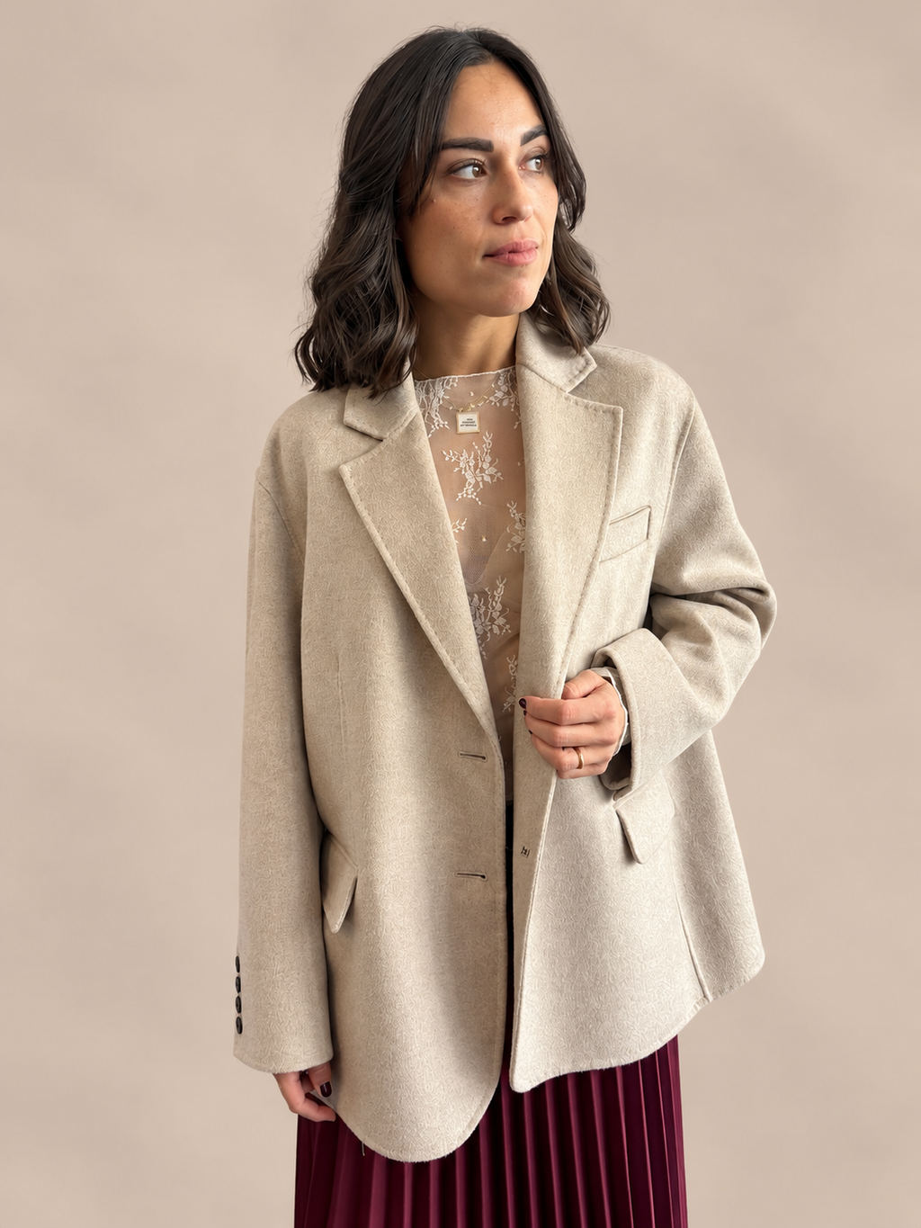 Cappotto misto lana Vicolo TAC0005