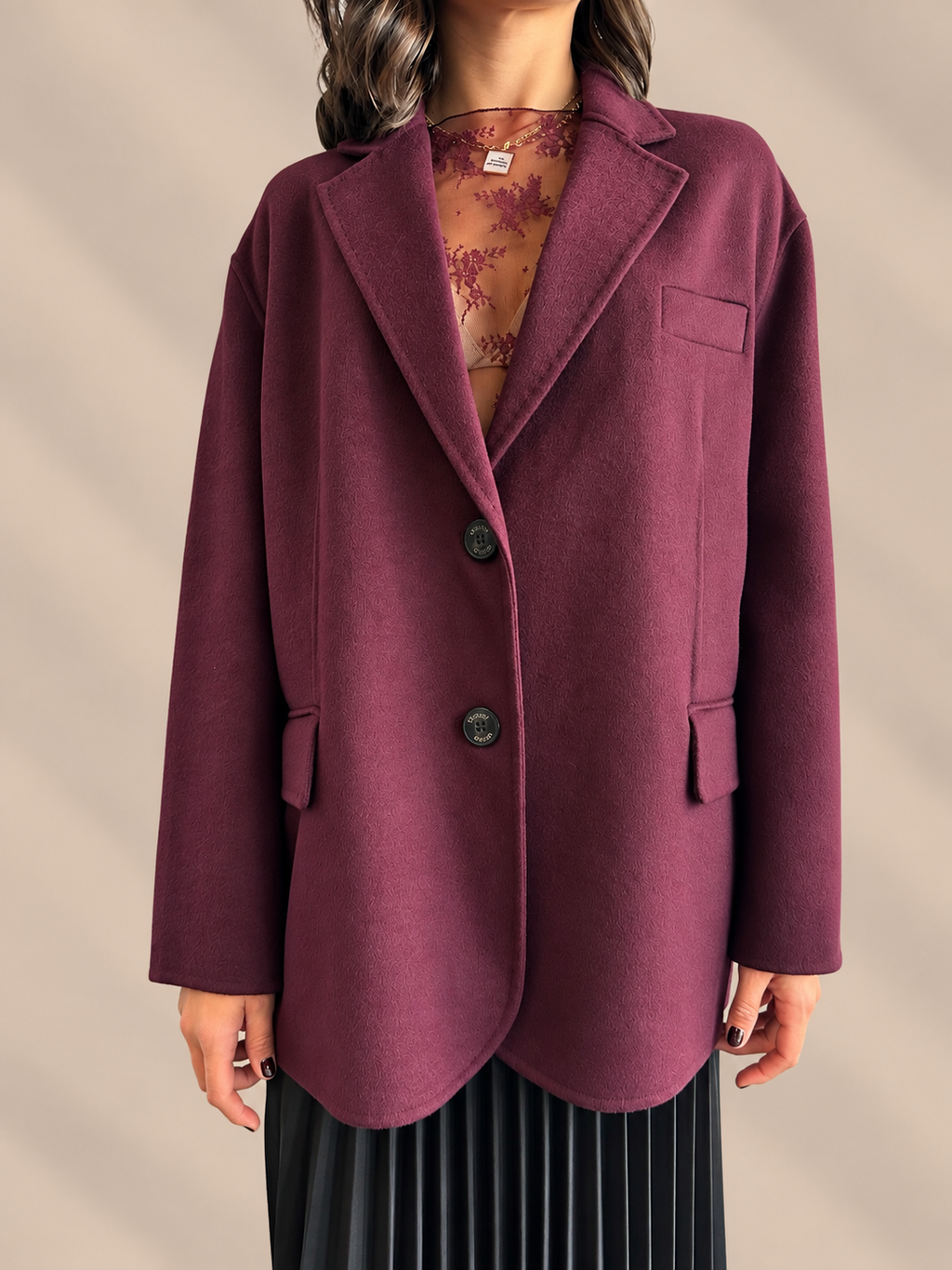 Cappotto misto lana Vicolo TAC0005