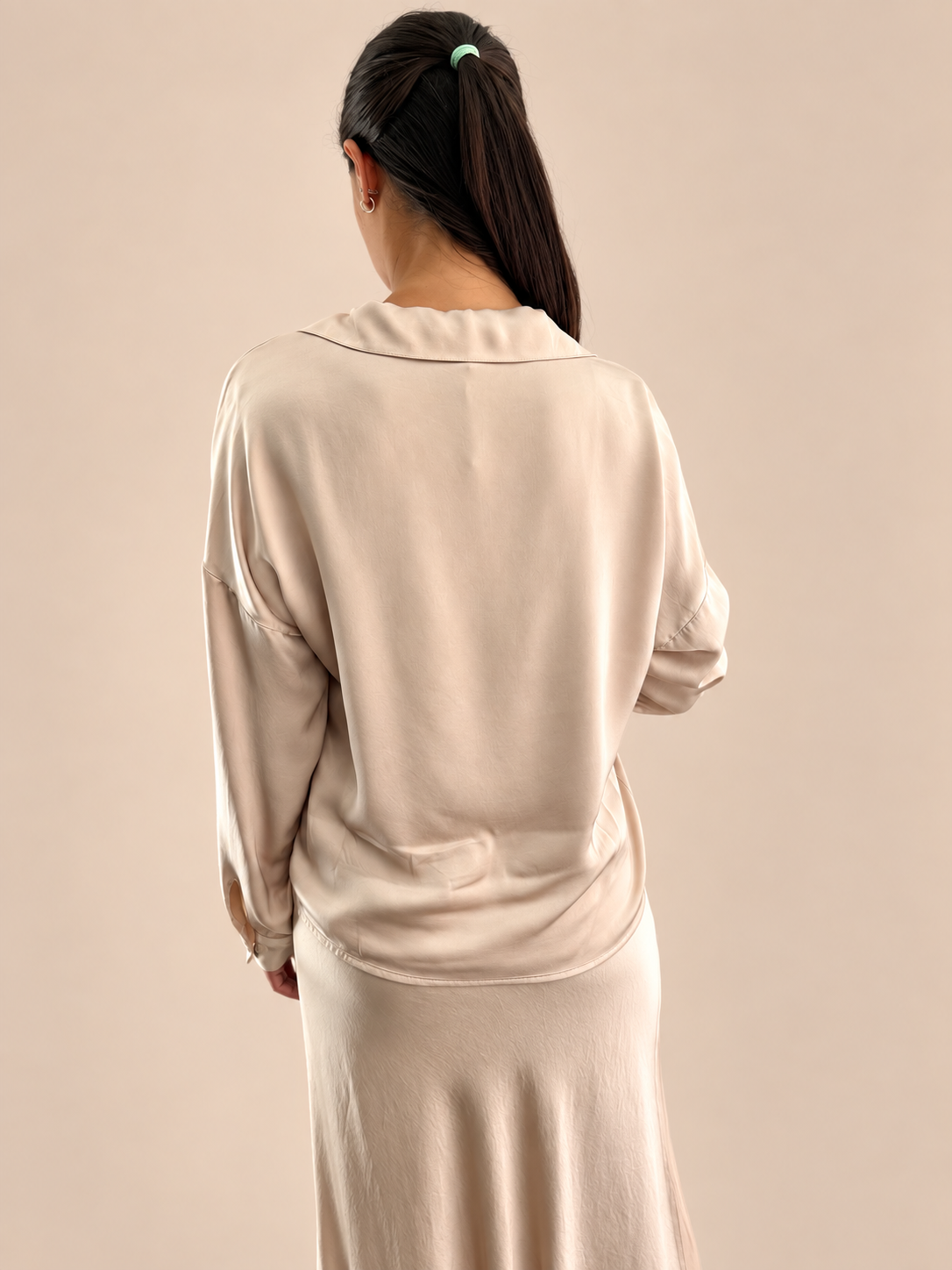 Camicia viscosa Haveone TWG-R003 - Beige