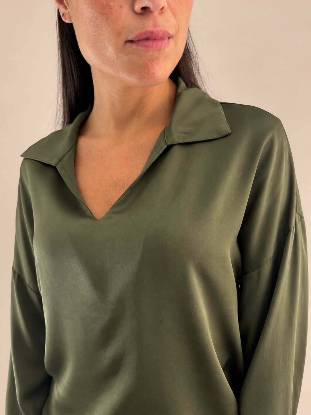 Camicia viscosa Haveone TWG-R003 - Verde