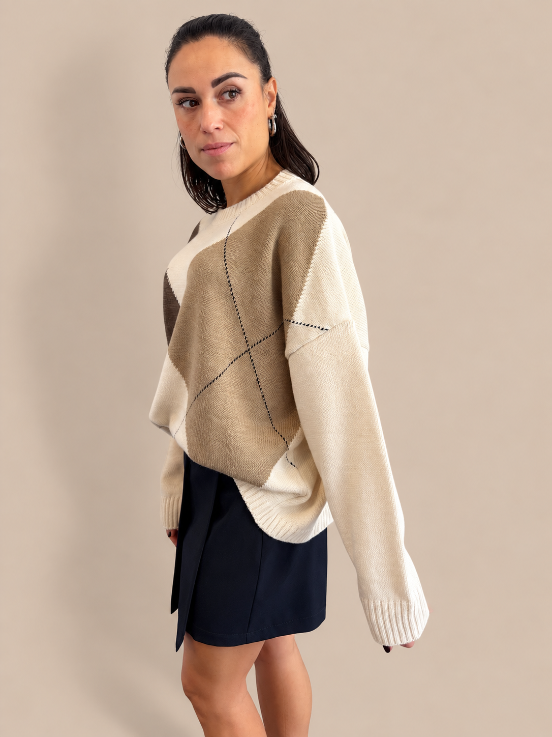 Maglione rombi Tensione In W6HMJ02A400