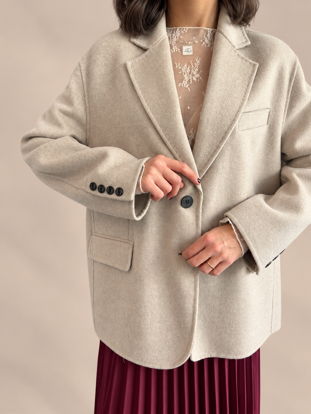 Cappotto misto lana Vicolo TAC0005