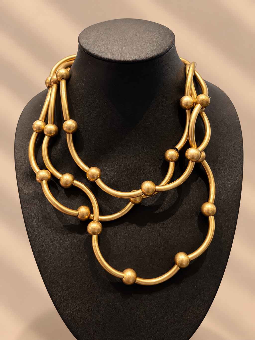 Collana lunga satinata