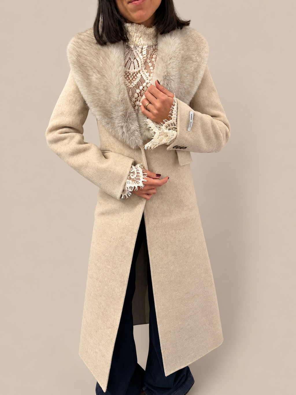 Cappotto misto lana Haveone KID-R001