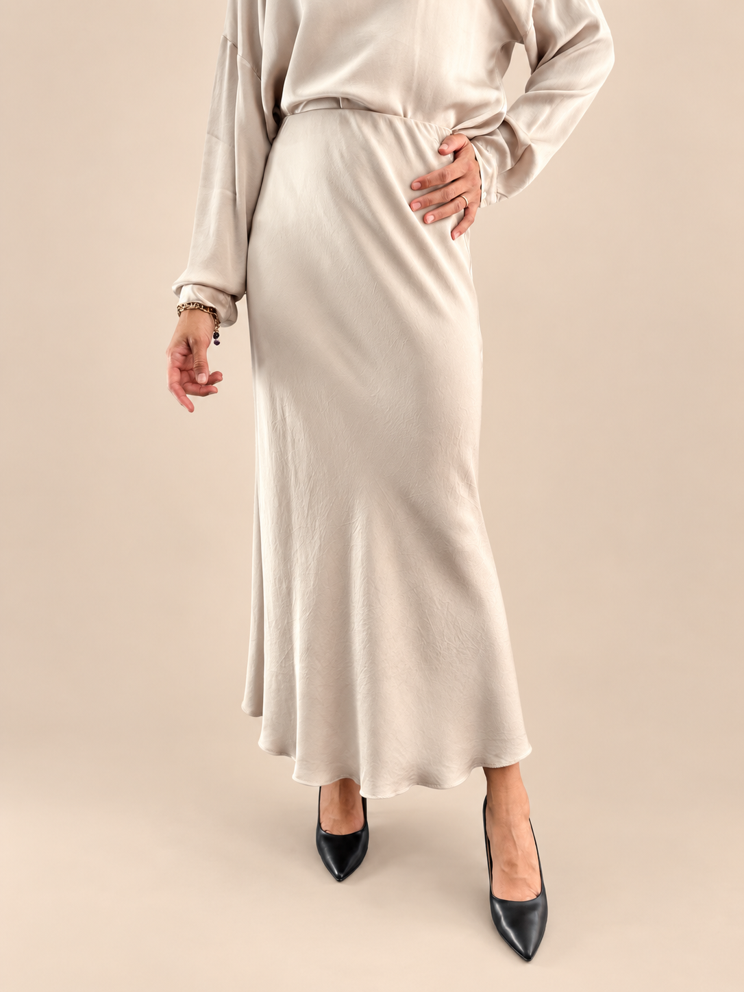 Gonna viscosa Haveone GWG-R003 - Beige