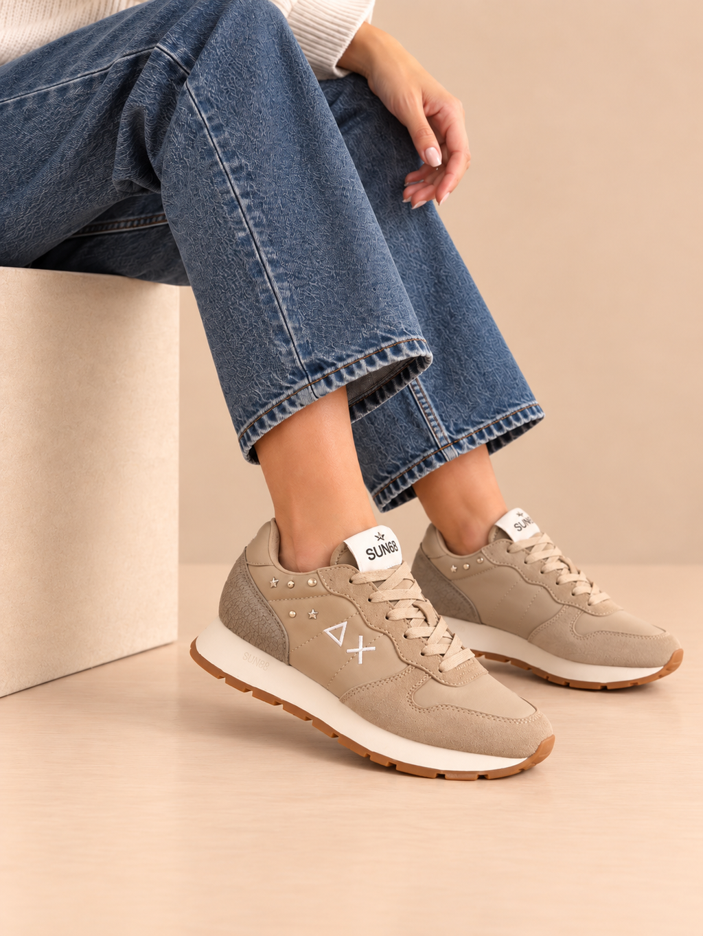 Sneaker Sun68 Ally Studs Z46206