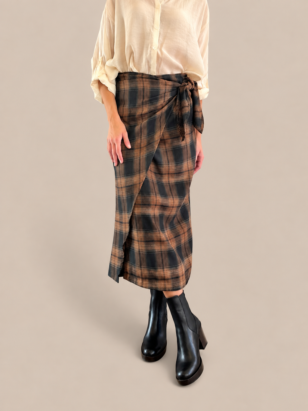 Gonna a portafoglio tartan Vicolo  TAC0948