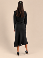 Vestito viscosa Haveone AWG-R012 - Nero