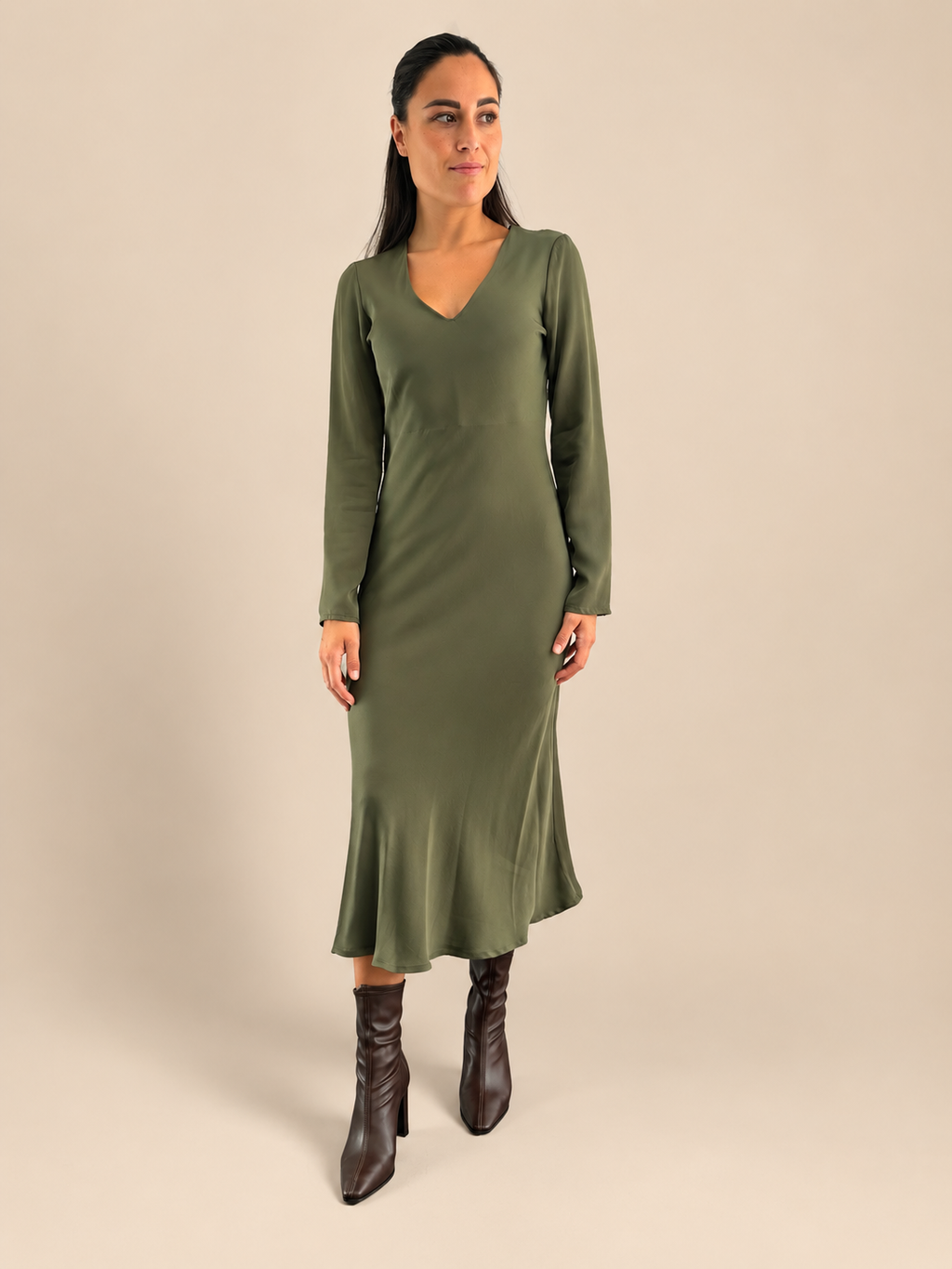 Vestito viscosa Haveone AWG-R012 - Verde