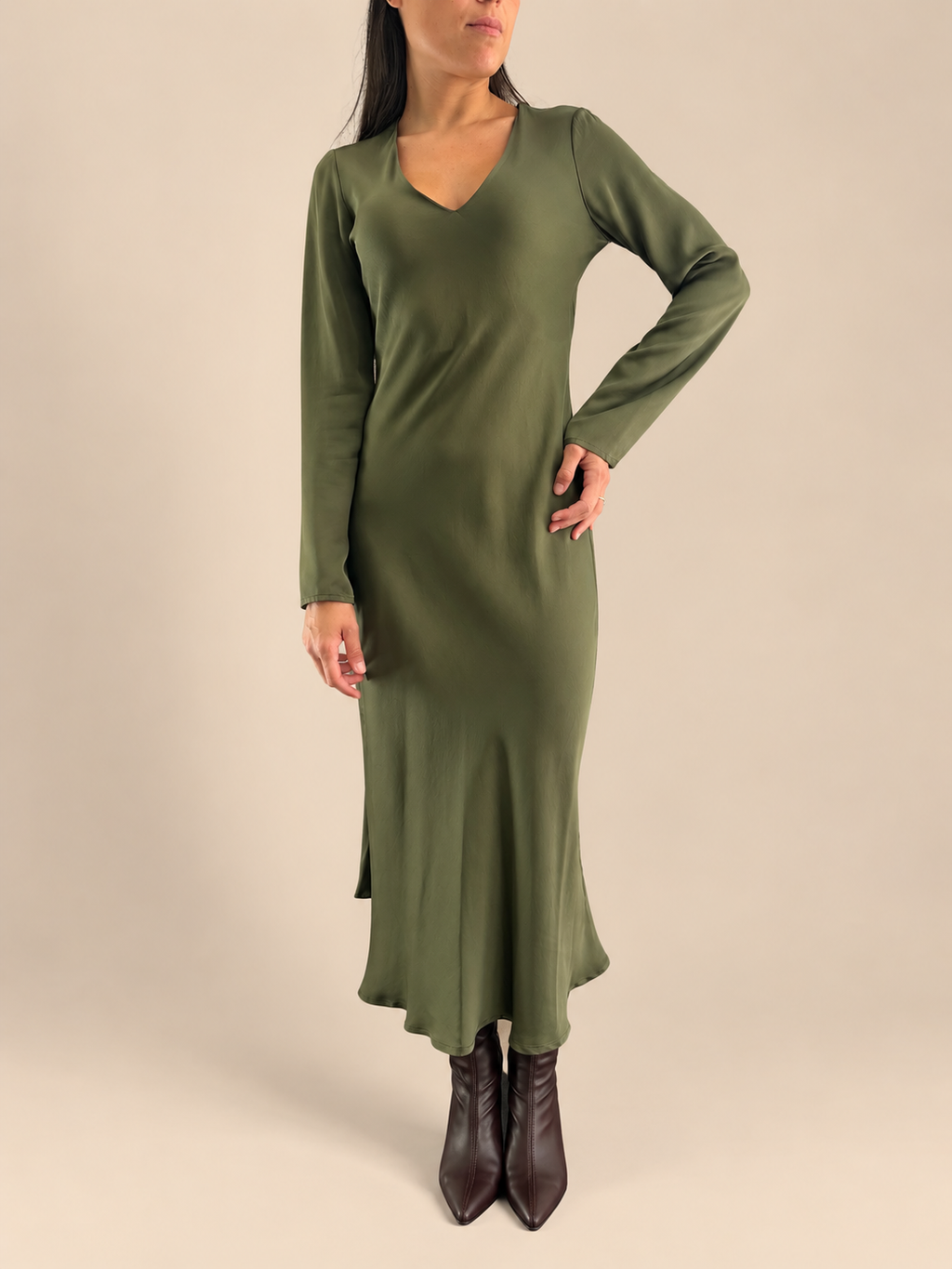 Vestito viscosa Haveone AWG-R012 - Verde