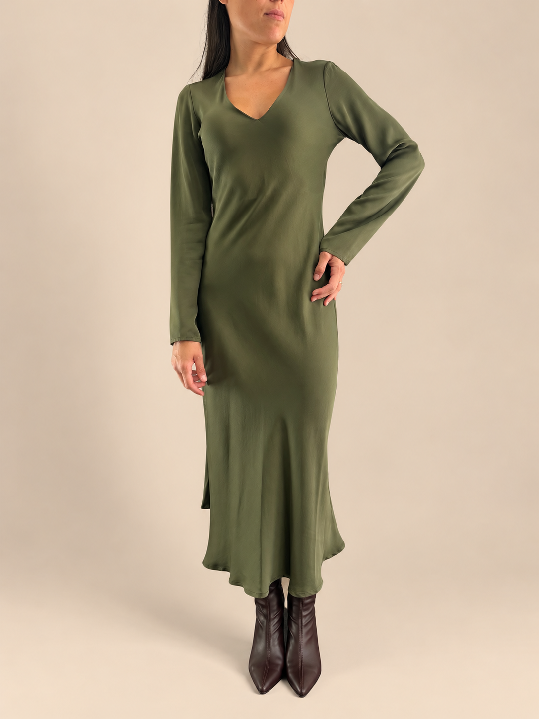 Vestito viscosa Haveone AWG-R012 - Verde