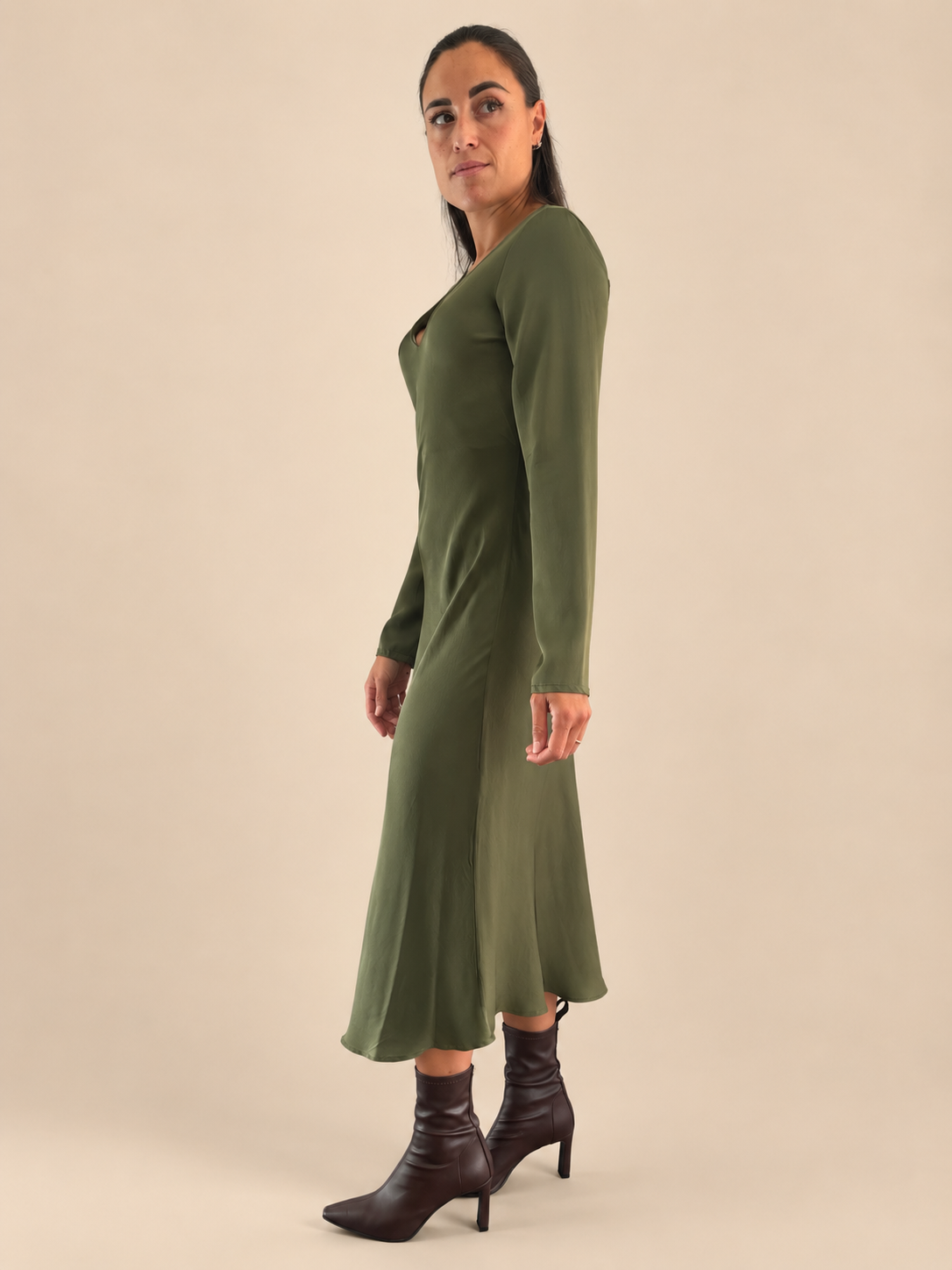 Vestito viscosa Haveone AWG-R012 - Verde